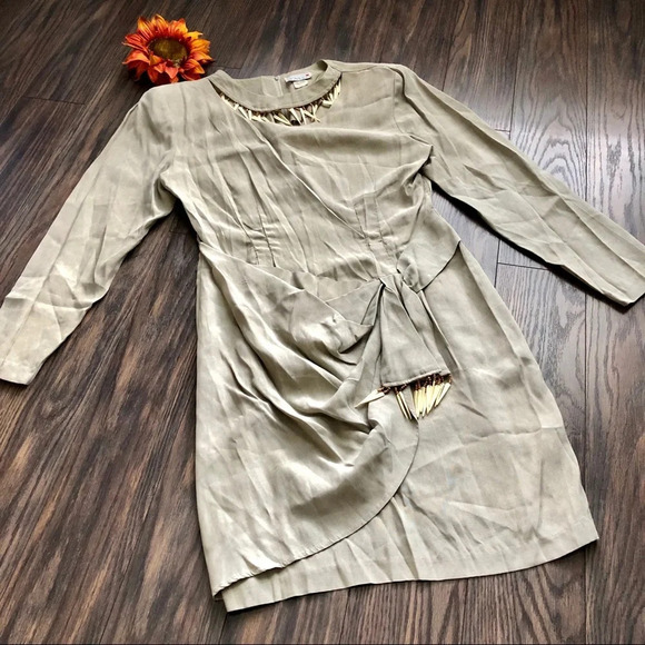 🦋B2G1🦋SCARLETT Vintage Womens Wrap Dress 11/12 - Picture 3 of 11